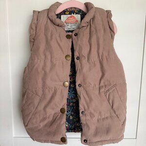 Light Pink Puffy Vest KIDS Size 4